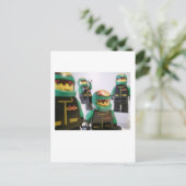 Carte Postale Équipe motocyclette Minifig (Debout devant)