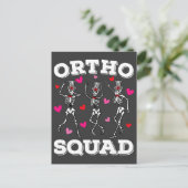 Carte Postale Équipe Ortho Danse Squelette Saint Valentin (Debout devant)