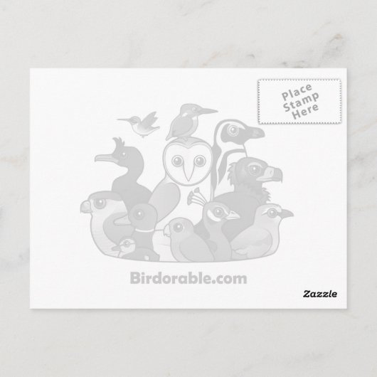 Carte Postale Équipe Passager Pigeon (Dos)