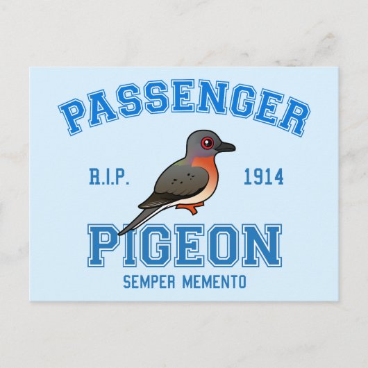 Carte Postale Équipe Passager Pigeon (Devant)