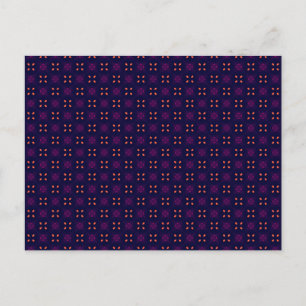 Carte Postale Équipe sportive violette et orange School Spirit
