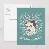 Carte Postale Équipe Tesla (Devant / Derrière)