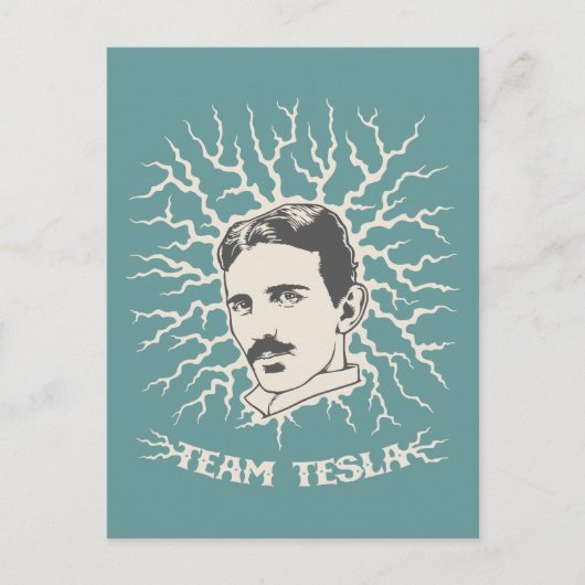 Carte Postale Équipe Tesla (Devant)