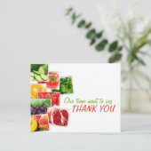 Carte Postale Équipe Thank You Feedback Postcard (Debout devant)