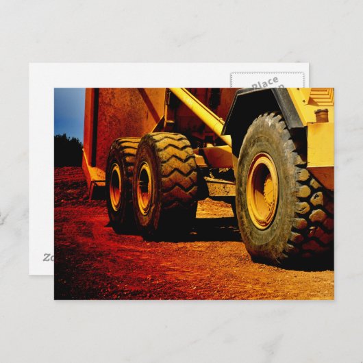 Carte Postale équipement de construction lourde (Devant / Derrière)