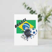 Carte Postale Équipement de soccer brésilien (Debout devant)