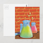 Carte Postale Équipement en verre de dessin sur banc (Devant / Derrière)