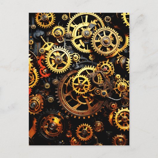 Carte Postale Équipements de réchaud Steampunk 1004 (Devant)
