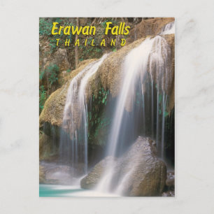 Carte Postale Erawan Falls, Thaïlande