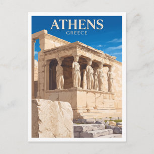 Carte Postale Erechtheion, Acropole d'Athènes Grèce Cadeau