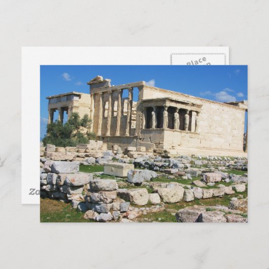 Carte Postale Erechtheum Acropole - GRÈCE (Devant / Derrière)