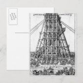 Carte Postale Erection de l'ancienne obèse égyptienne (Devant / Derrière)