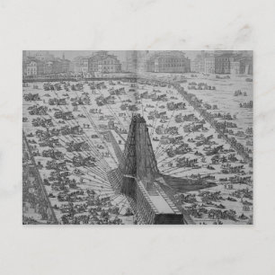 Carte Postale Erection de l'ancienne obèse égyptienne