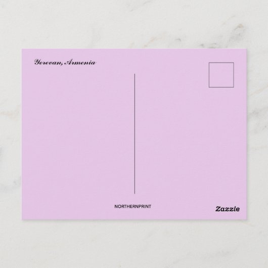 Carte Postale Erevan Arménie (Dos)