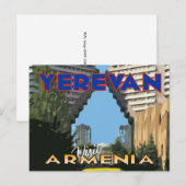 Carte Postale Erevan, visite Arménie (Devant / Derrière)
