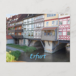 Carte Postale Erfurt Merchants Bridge photo
