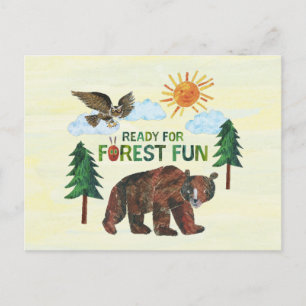 Carte Postale Eric Carle   Prêt pour le plaisir en forêt