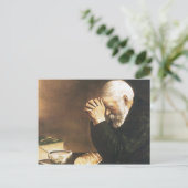 Carte Postale Eric Enstrom Grace Man Priant Sur Le Pain Imprimer (Debout devant)