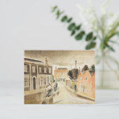 Carte Postale Eric Ravilious - Village Street, fine art (Debout devant)