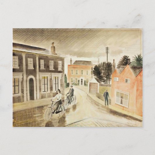 Carte Postale Eric Ravilious - Village Street, fine art (Devant)