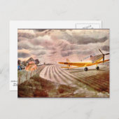 Carte Postale Eric Ravilit, Fairey Battle (Devant / Derrière)