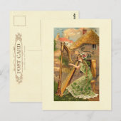 Carte Postale Erin Go Bragh Harp Femme (Devant / Derrière)