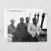 Carte Postale Ernest Shackleton et Crew Nimrod Antarctique (Devant / Derrière)