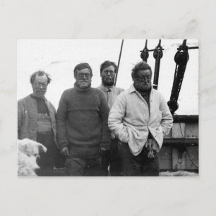 Carte Postale Ernest Shackleton et Crew Nimrod Antarctique