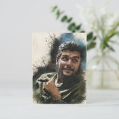 Carte Postale Ernesto CHE Guevara Abstrait Aquarelle Portrait P (Debout devant)