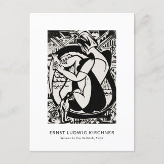 Carte Postale Ernst L. Kirchner - Art moderne noir et blanc