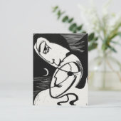 Carte Postale Ernst L. Kirchner - Art moderne noir et blanc élég (Debout devant)