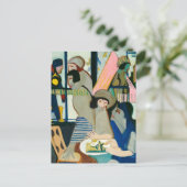 Carte Postale Ernst L. Kirchner, Café, Art Moderne Coloré (Debout devant)