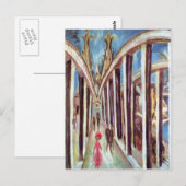 Carte Postale Ernst Ludwig Kirchner - Le pont du Rhin (Devant / Derrière)