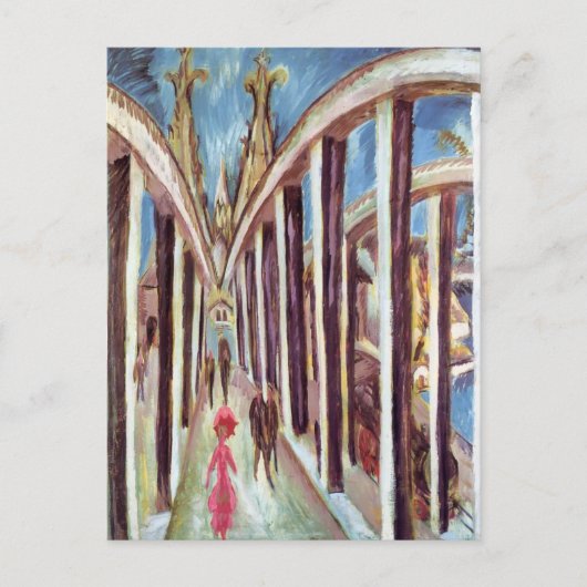 Carte Postale Ernst Ludwig Kirchner - Le pont du Rhin (Devant)