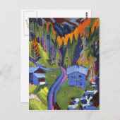 Carte Postale Ernst Ludwig Kirchner - Sertiting Path en été (Devant / Derrière)