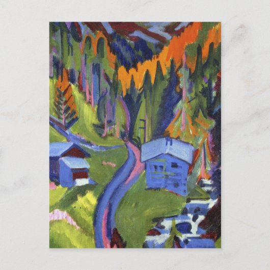 Carte Postale Ernst Ludwig Kirchner - Sertiting Path en été (Devant)