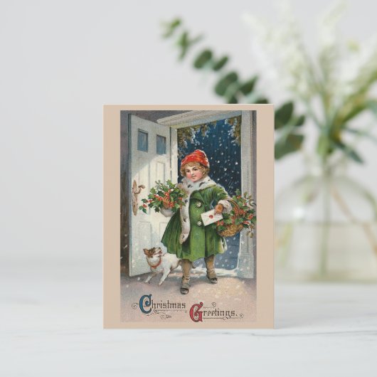 Carte postale "Errands de Noël" (Debout devant)