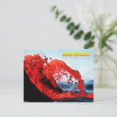 Carte Postale Éruption de Kilauea, Parc national des volcans d'H (Debout devant)