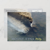 Carte Postale Éruption volcanique de l'Etna en 2002 (Devant / Derrière)