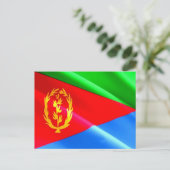Carte Postale Érythrée - Drapeau érythréen - (Debout devant)