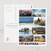 Carte Postale Erythrée - I Love- (Devant / Derrière)