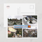 Carte Postale ES Barcelona - Parc Guell (Devant / Derrière)
