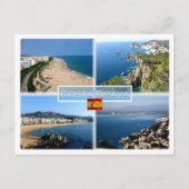 Carte Postale ES Costa Brava - Calella Beach - Tossa de Mar - (Devant)