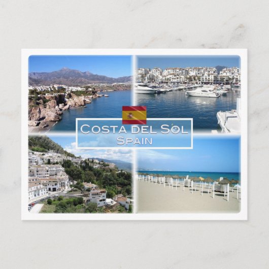 Carte Postale ES Costa del Sol - Nerja - Puerto Banus - Marbella (Devant)