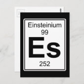 Carte Postale Es - Einsteinium (Devant / Derrière)