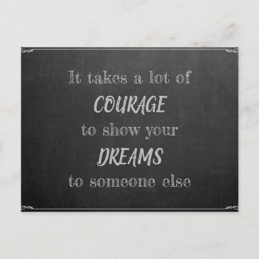 Carte Postale Es erfordert Mut (Devant)