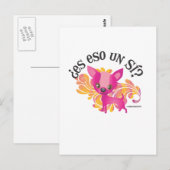 Carte Postale Es Eso un SI ? (Devant / Derrière)