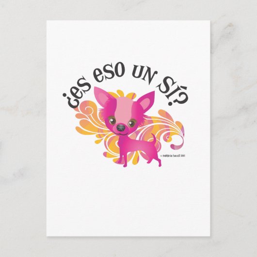 Carte Postale Es Eso un SI ? (Devant)