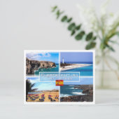 Carte Postale ES Iles Canaries - Fuerteventura - Cuevas de Ajyuy (Debout devant)