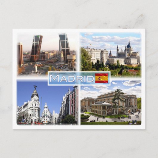 Carte Postale ES Madrid - Puerta de Europa - plaza de Castilla - (Devant)